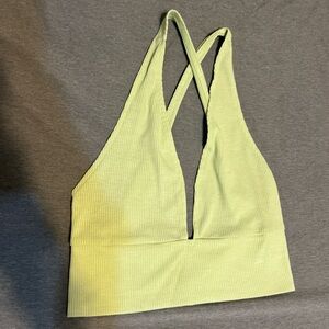 SHEIN Light Green Crisscross Bandeau